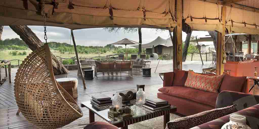 Lounge, Somalisa Acacia, Hwange National Park, Zimbabwe